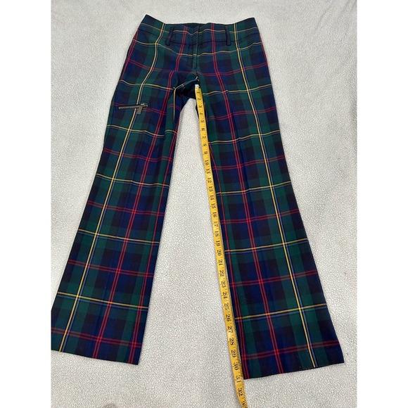 Tommy Hilfiger Tartan Vtg Y2K Cargo Plaid Pants Academia Prep Grunge Punk Sz 4 - Picture 5 of 9